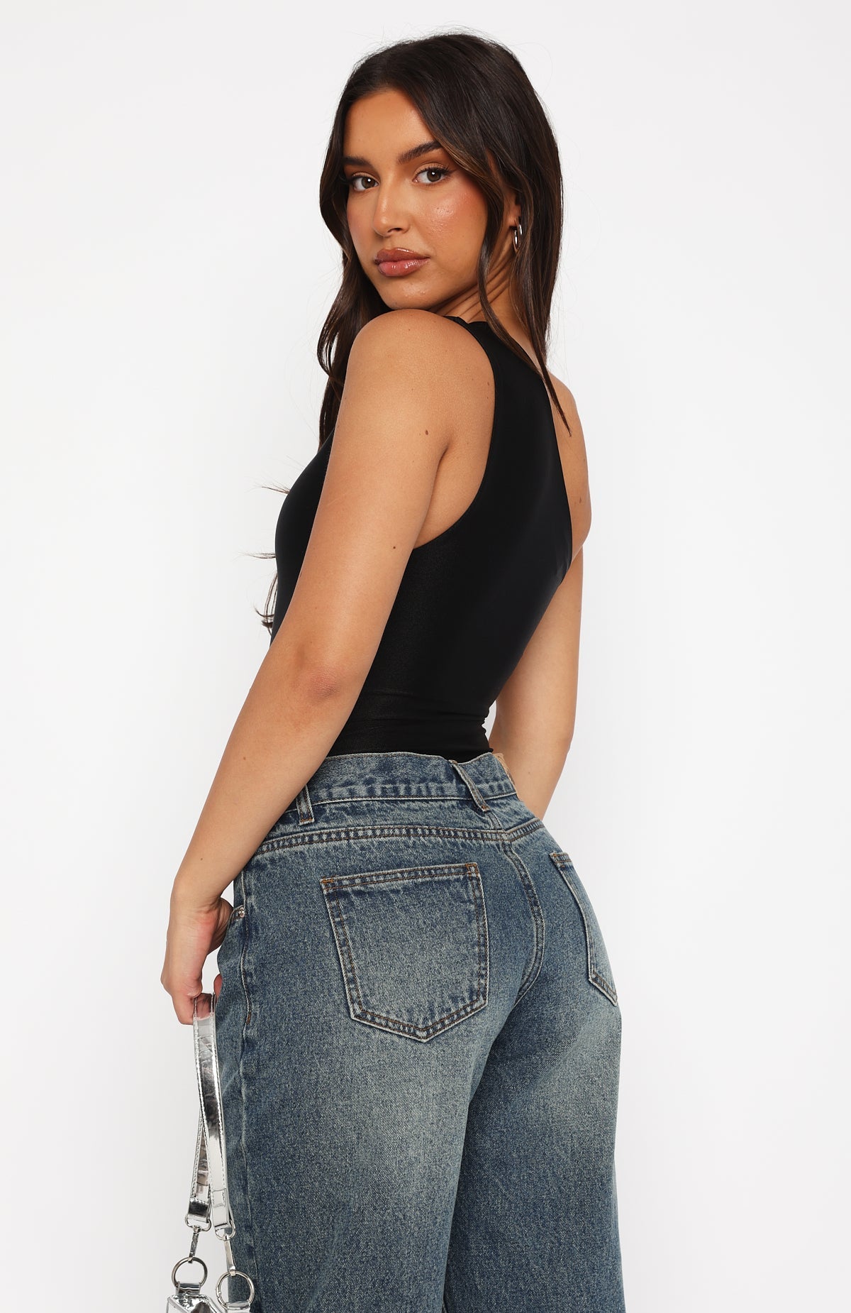 Wooden Heart Bodysuit Black