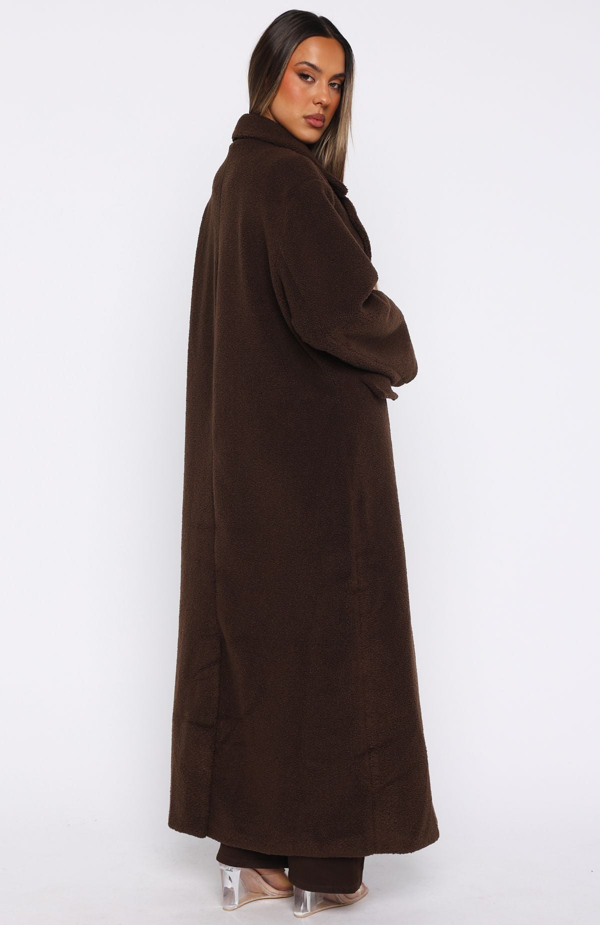 Got To Go Teddy Coat Coffee