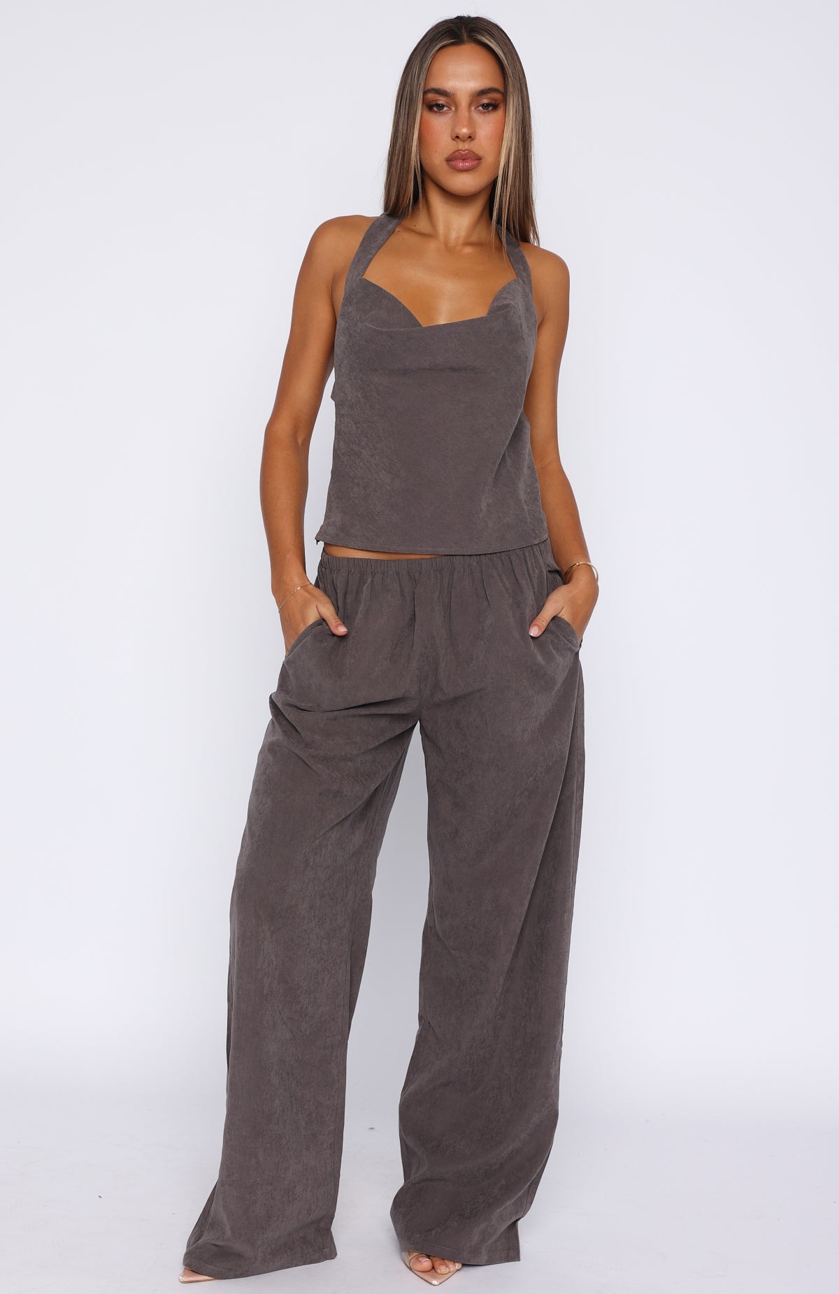 Take A Stance Pants Charcoal